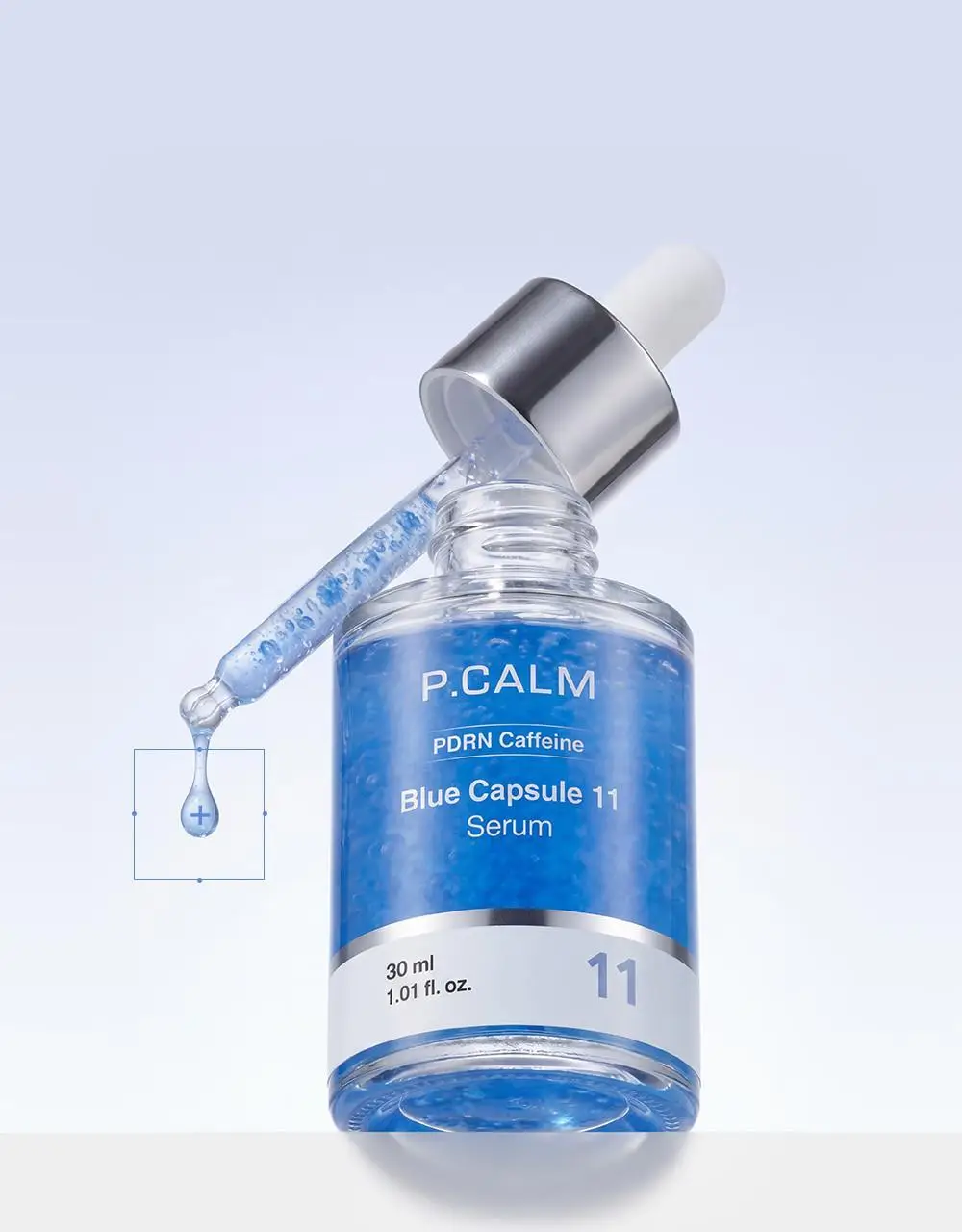 [피부볼륨 플럼핑효과/피부수분 20겹개선] 피캄 PDRN 카페인 블루캡슐 11 세럼 30ml 상세페이지 3